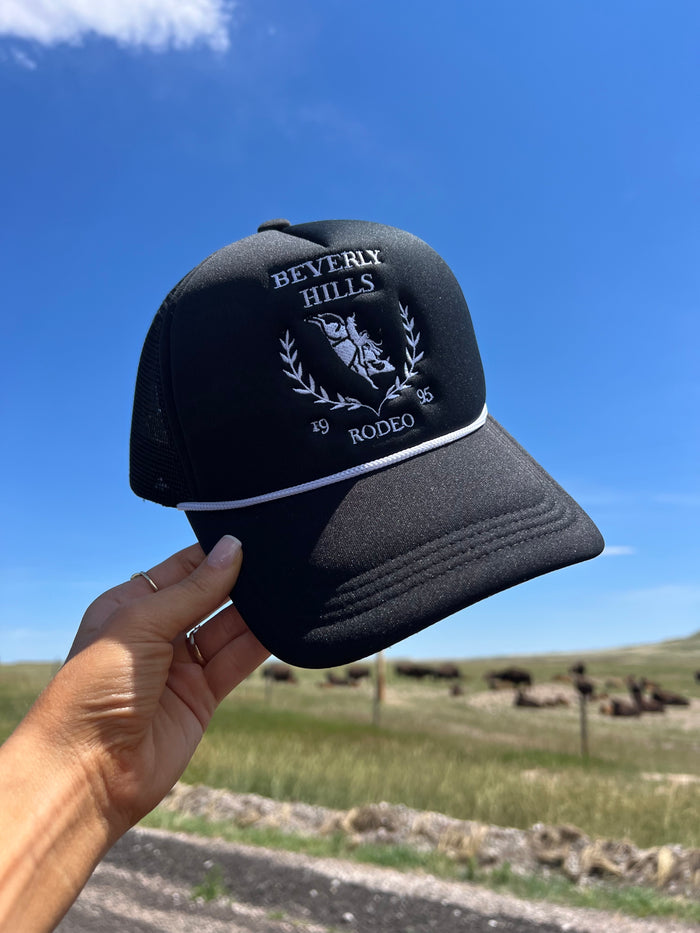 Beverly Hills Rodeo™ Trucker Hat Black/White
