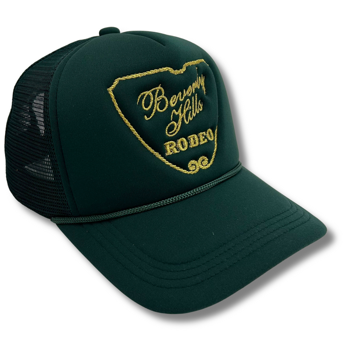 Beverly Hills Rodeo™️ Trucker Hat Green/Gold