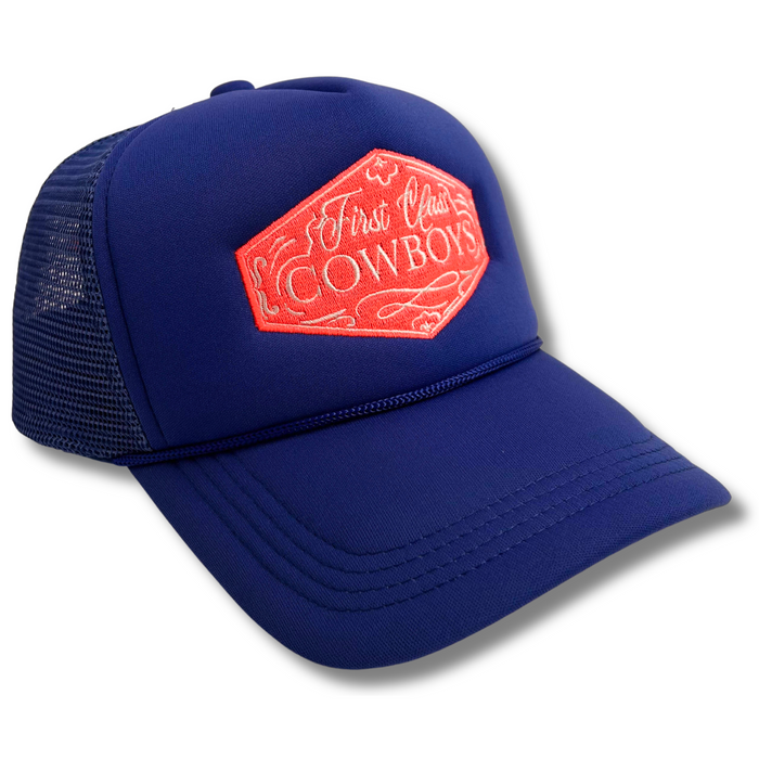 First Class Cowboys™️ Trucker Hat Electric Blue