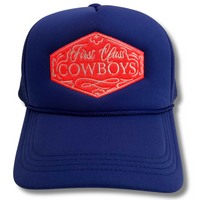 First Class Cowboys® Trucker Hat Electric Blue