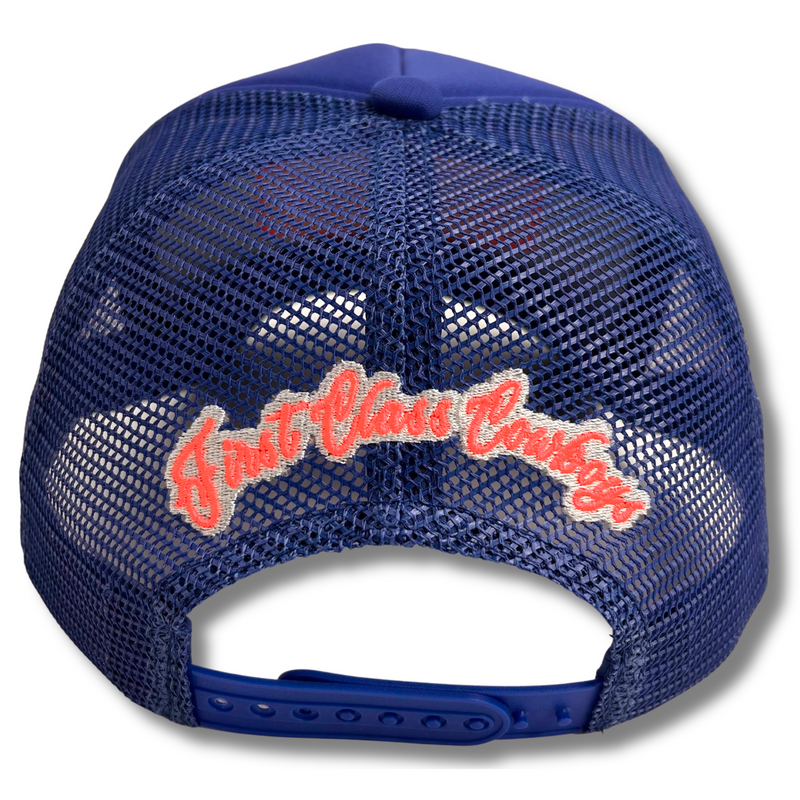 First Class Cowboys® Trucker Hat Electric Blue