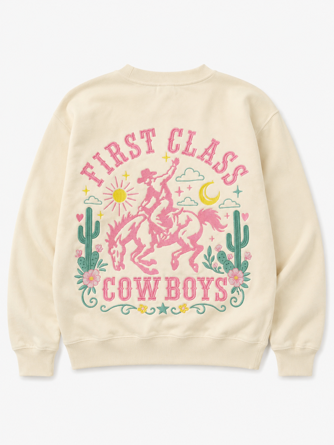 First Class Cowboys® Sweatshirt Cactus Yellow