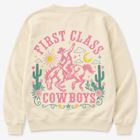 First Class Cowboys® Sweatshirt Cactus Yellow
