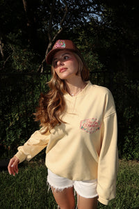 First Class Cowboys® Sweatshirt Cactus Yellow
