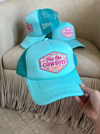 First Class Cowboys® Trucker Hat Turquoise