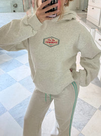 First Class Cowboys® Hoodie Turquoise/Oat