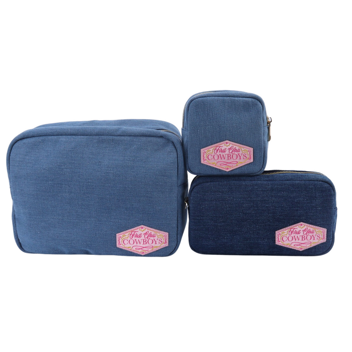 Denim Travel Cubes 3-Piece Set