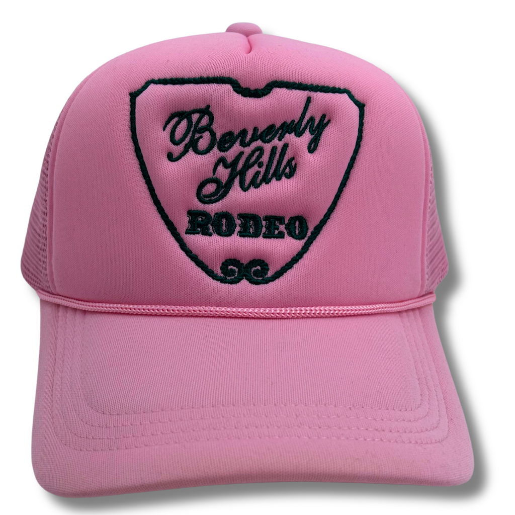 Beverly Hills Rodeo™️ Trucker Hat Pink/Green – First Class Cowboys