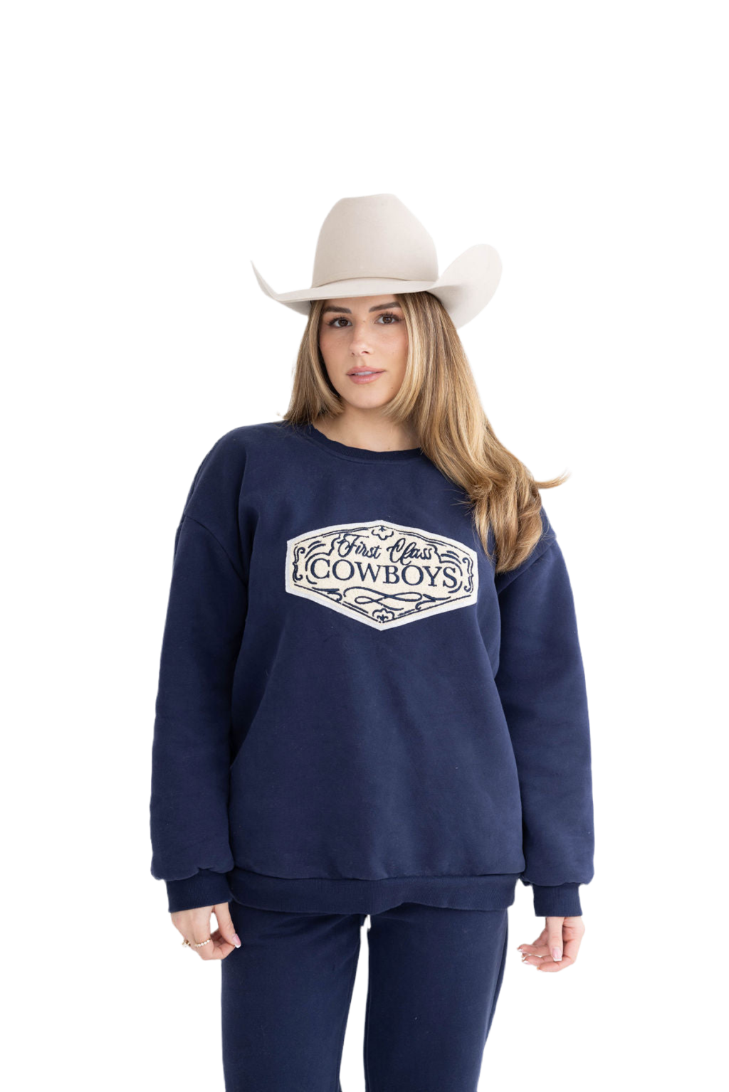 First Class Cowboys® Sweatshirt Navy/Cream