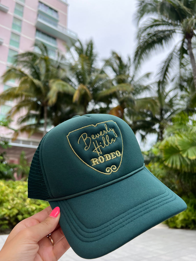 Beverly Hills Rodeo™ Trucker Hat Green/Gold