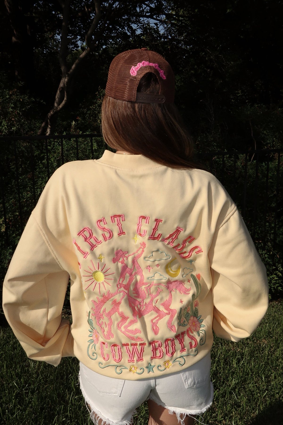 First Class Cowboys® Sweatshirt Cactus Yellow