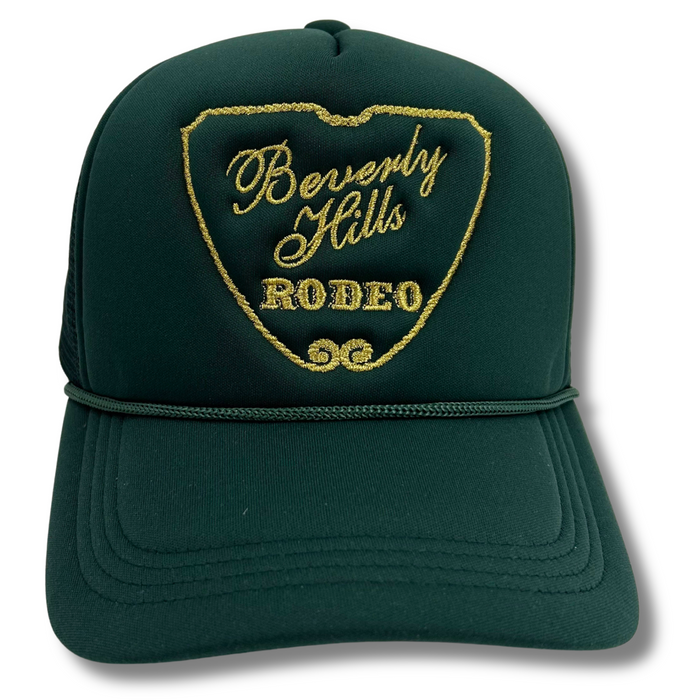 Beverly Hills Rodeo™️ Trucker Hat Green/Gold