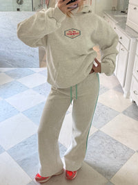 First Class Cowboys® Hoodie Turquoise/Oat
