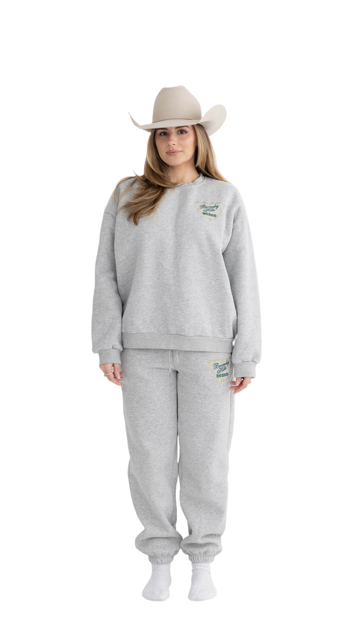 Beverly Hills Rodeo™ Sweatshirt & Sweatpant Set Dark Grey Marl