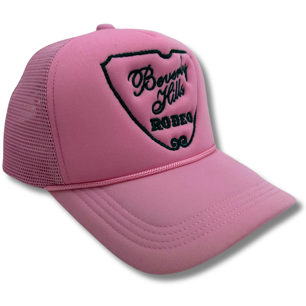 Beverly Hills Rodeo™ Trucker Hat Pink/Green – First Class Cowboys
