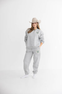 Beverly Hills Rodeo™ Sweatshirt & Sweatpant Set Dark Grey Marl