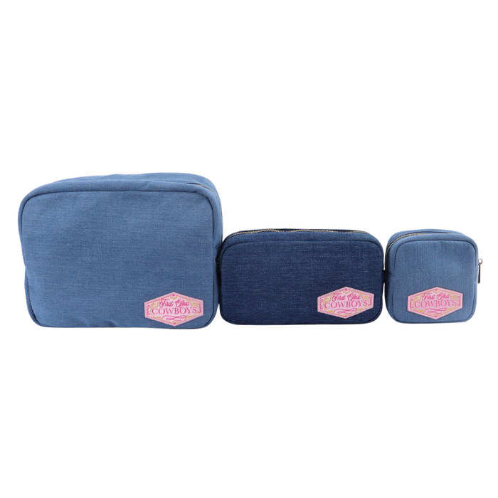 Denim Travel Cubes 3-Piece Set