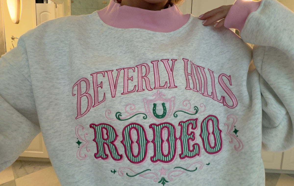 Beverly Hills Rodeo Mock Neck Sweatshirt